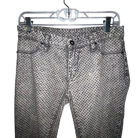 BLANKNYC WOMEN GRAY ACID WASH JEANS WITH BLACK RHINESTONES‎ STYLE 27Q-7298 Sz 27 - Picture 2 of 12